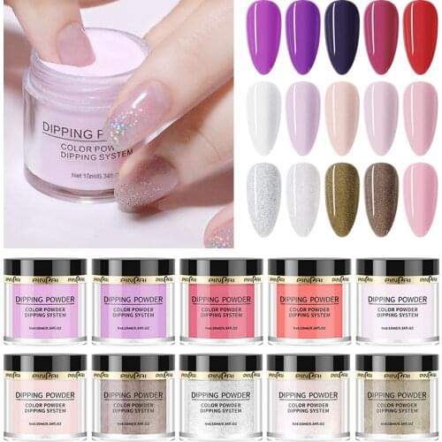 10ML/bottle Dipping Powder Nail Art Wetting Powder Sequins Pure Color Wetting Powder Acrylic Paint Modified Nail Art Accessories