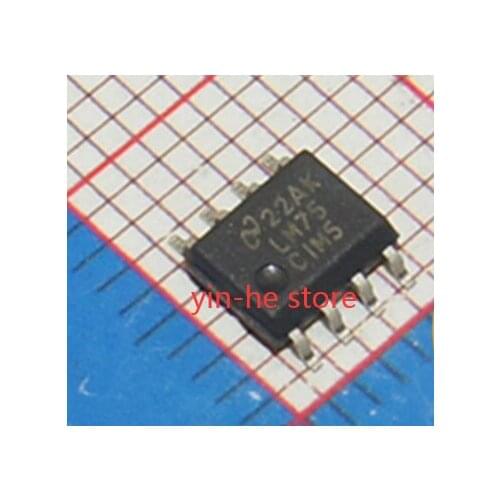 10PCS LM75CIMX-5 LM75 SOP8 TI Texas Instruments original authentic I2C digital temperature sensor