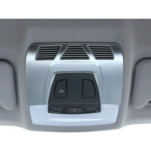 ABS Chrome Interior Front Reading Light Cover Trim Sticker 1pc For BMW F48 F15 F16 F30 F34 X1 X5 X6 1 3 Series GT