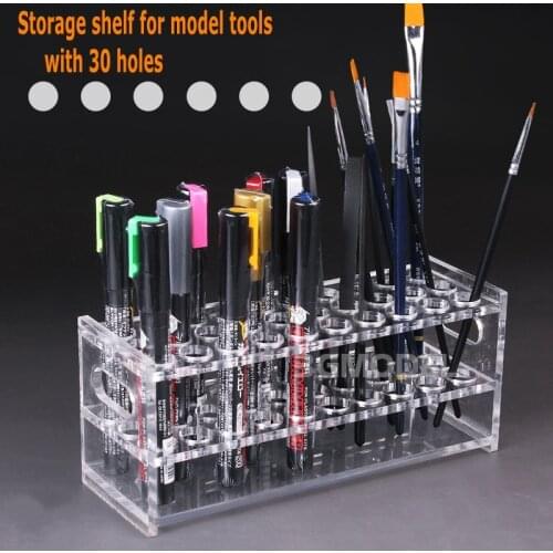 Acrylic Storage Shelf with 30 holes Storage Board For Gundam Model Building Tools Free Shipping