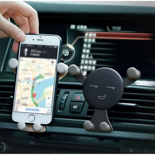 Car Phone Holder For Phone In Car Air Vent Mount Stand No Magnetic Mobile Phone Holder Universal Gravity Smartphone Cell Support
