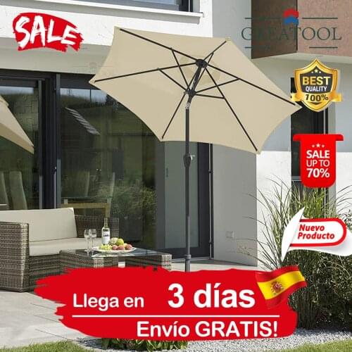 Large sun shade for Patio and terrace, windproof garden furniture, sunshade for parking and rain