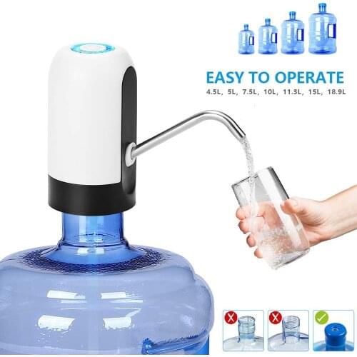 Water Bottle Pump USB Charging Automatic Electric Water Dispenser Pump Bottle Water Pump Auto Switch Drinking Dispenser