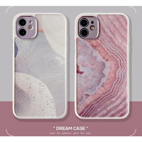 For iPhone 12 11 Pro Max Mini Vintage Marble Phone Case For iPhone X XR XS Max 7 8 Plus Soft TPU Bumper Back Cover Coque Funda