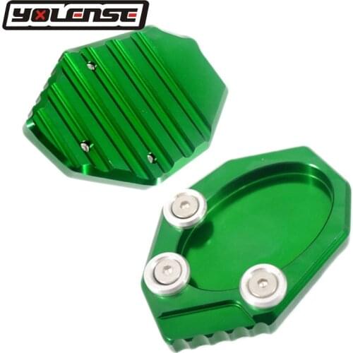 For KAWASAKI Versys 650 Versys650 KLX250 KLX 250 2010-2016 Motorcycle Kickstand Foot Side Stand Extension Support Plate Pad