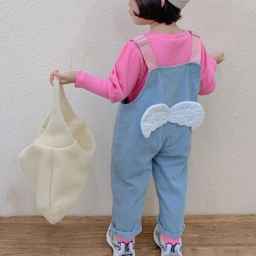 2021 New Fashion Jeans Skin-Friendly Comfortable Soft Toddler Kids Girls Jumpsuit for Travel Girls Clothing Pants