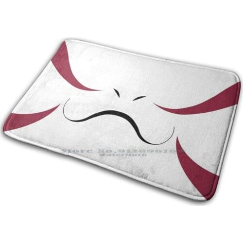Anbu Cat Style Mask Mat Rug Carpet Anti-Slip Bedroom Entrance Door Mat Anbu Clan Family Symbol Red Cat Anime Cosplay Nara