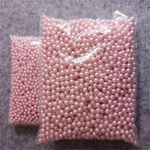 Without hole 6mm 8mm round imitation plastic pearl accessories Beads & Jewelry Making Imitation ABS Beads Findings Phone Case