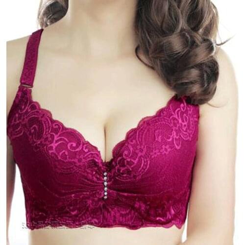 Lace Push Up Bra Bralette Adjusted Soutien Gorge Sexy Brassiere Underwear Padded C D Bh Plus Bras For Women Plus Size