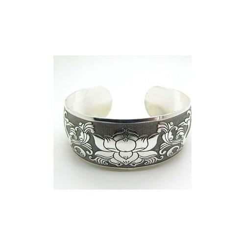 Hot Fashion Women Peach Clouds Crane Tibetan Bangles Jewelry For Sale Ethnic Bangles Bracelet