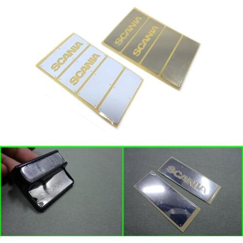 Taillight Decoration Sticker for 1/14 Tamiya RC Truck Trailer Tipper Scania 470 620 Car Diy Parts