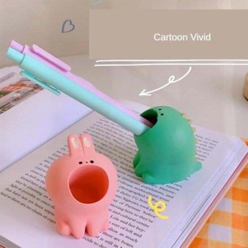 Cute Cartoon Kids Pen Holder Desk Organizer for Markers Storage Stand for Pens Pencil for Desk Stationery Office Accessories