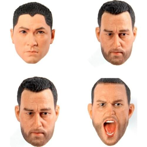 New 1 /12 European and American mens head sculpture Robert De Niro Godfather Calm Edition