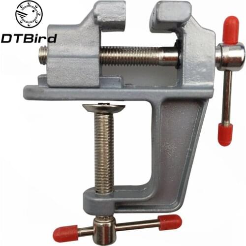 NEW Arrival 3.5" Aluminum Miniature Small Jewelers Hobby Clamp On Table Bench Vise Mini Tool Vice Muliti-Funcational