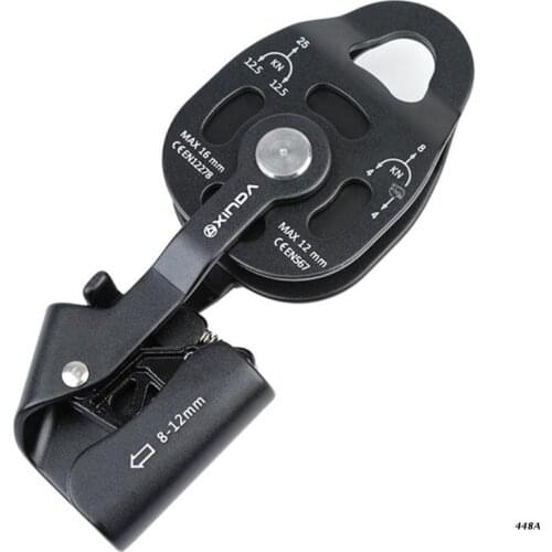 Heavy Objects Lifting Tool Pulley Blocks Device Ascenders High Quality Aluminum Alloy with Ratchet Wheel One-way Pulley