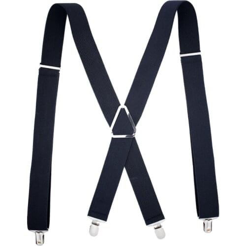 JIERKU Suspenders Mans Braces 4 Clips Suspensorio Trousers Strap Adjustable Outdoor Suspenders Fathers Gfit JK4C08212