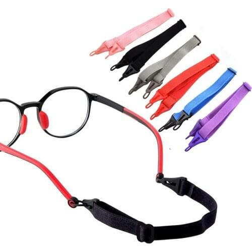 Retail Adjustable Elastic Kids Nylon Sun Glasses cord AntiSlip child Eyeglasses Strap Neck Cord