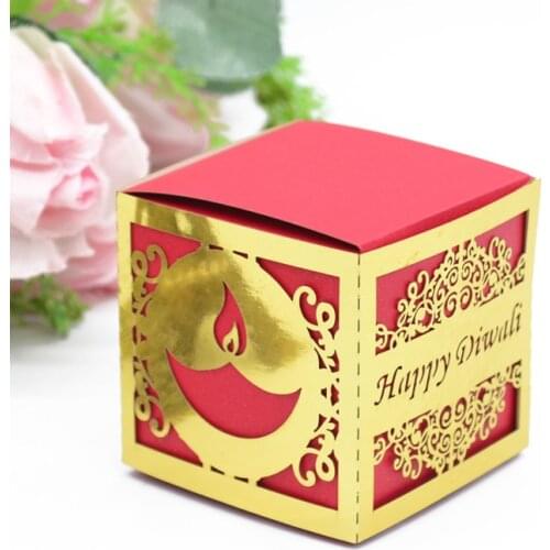 Happy Diwali laser cut indian diwali sweet boxes