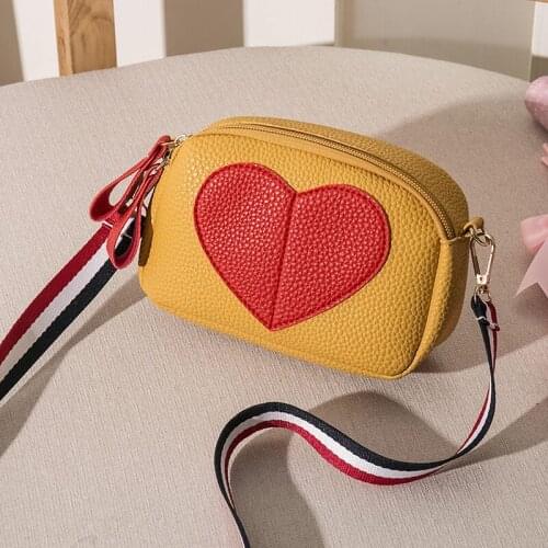 Shoulder Bag For Teenage Girl Women 2019 Small Handbag For Cell Phone Wide Strap Flap Female Crossbody Bag Purse In Soft Leather