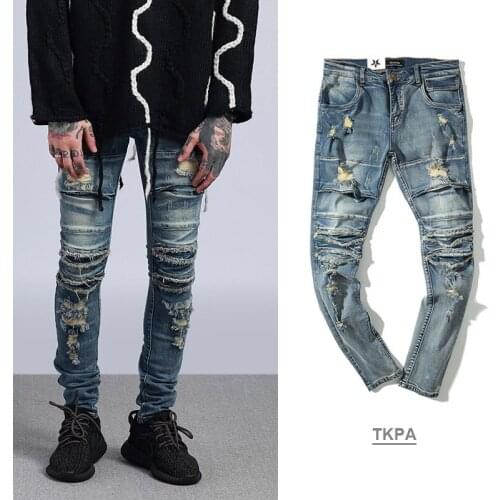 VAJANED Ripped Jeans For Men