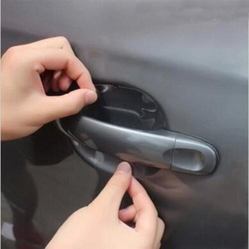 4Pcs/LOT Car Handle Protection Film Car sticker for lexus Kia rio Lada granta vesta xray Hyundai Verna ix25 Toyota Camry RAV4