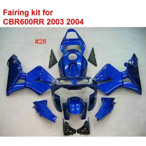 100%new For HONDA CBR600RR 2003 2004 ( All Blue ) Abs Injection Molding fairing kit /xl48