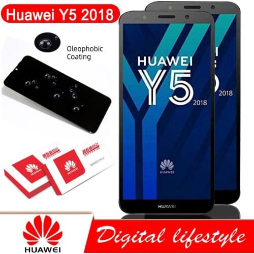 100% Original 5.45'' Display with frame For Huawei Y5 2018 Full LCD Touch Screen for Y5 Prime 2018 DRA-LX2 LX3 L22 Repair Parts