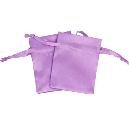 100pcs CBRL small Satin drawstring pouches Satin jewelry pouch Satin gift pouches bags custom logo earphone bag jewelry bag