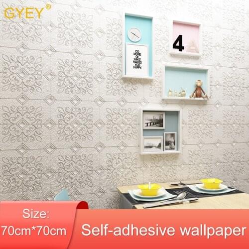 3d Wall Stickers Wallpaper Living Room Bedroom Decoration Room Simulation Wood Grain Personality Creative Anti-collision Sticker