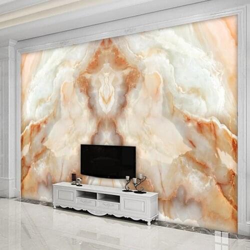 Custom 3D Wallpaper Murals Marble Pattern Living Room TV Background Wall Painting Waterproof Silk Cloth Mural Wallpaper Modern