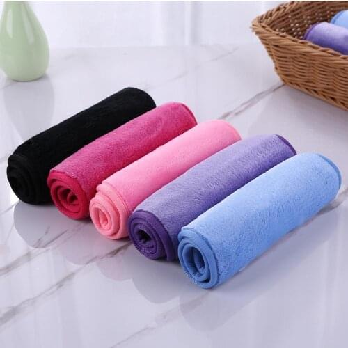 40X17cm Microfiber Facial Cloth Pad Reusable Makeup Remover Cleansing Face Wash Towel Flexible Fabric Safe and Comfortable