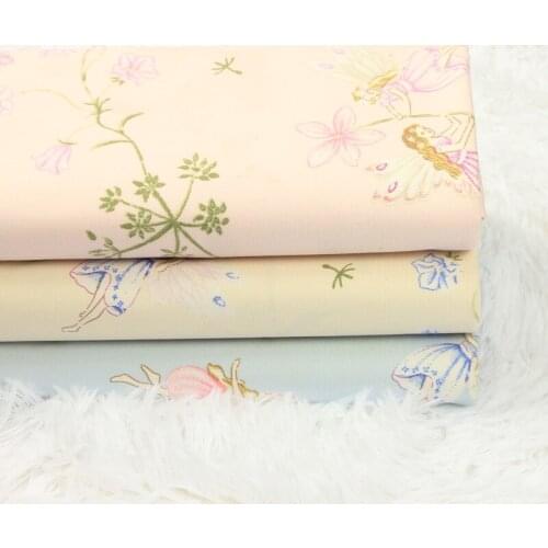 50*140cm Half Meter Thick Cotton Fabric Cartoon Print Handmade DIY Garment Dress Cloth 100% Cotton 350g/m