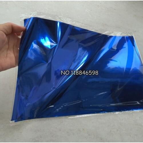 50Pcs 20x29Cm A4 Blue Color Hot Stamping Foil Paper for Hard Box and Plastic Material