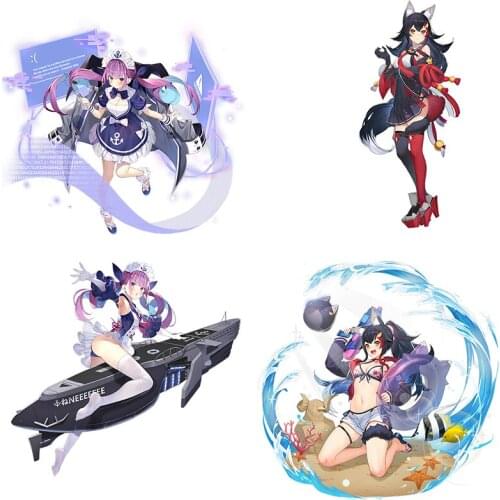 Three Ratels CYX15 Blue Route naval games Ship girl anime wallpaper game pvc sticker for gabinete gamer