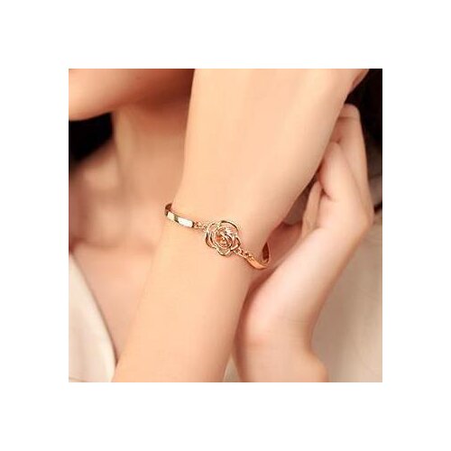 New fashion Fashion Rose Bracelet High-end Camellia Rhinestone Bracelet For Women girl Accessories jewelry wholesale