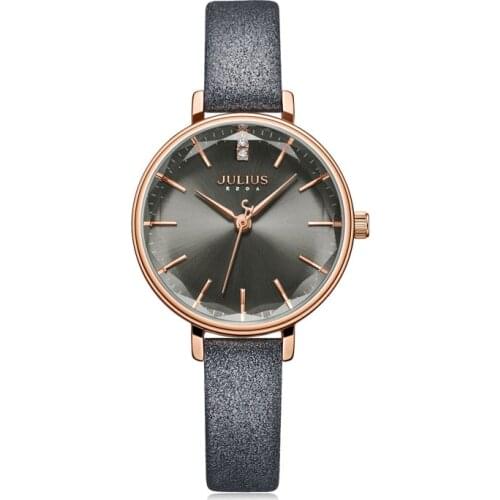 Julius Watch Luxurious And Affordable Womens Watches Sunray Dial Sparkling Glass Attractive Montre Everyday Fit Watch JA-1115