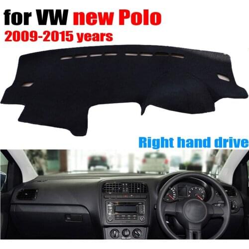 Car dashboard covers mat for VOLKSWAGEN VW New Polo 2009-2015 Right hand drive dashmat pad dash cover dashboard accessories