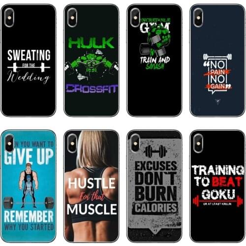 Bodybuilding Gym Fitness For Xiaomi Redmi Note 6 5 5A 4 3 pro S2 5 plus 6A 4A 4x Pocophone F1 cover case