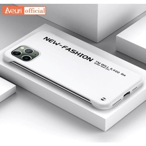 Frameless PC Hard i Phone Case For iPhone 11 Pro Max SE 2020 Luxury Matte Cover Case For iPhone X XR XS Max 7 8 6 6S Plus Coque