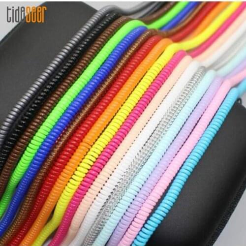 Colorful 60cm Phone Wire Cord Rope Protector USB Charging Cable Bobbin Winder Data Line Earphone Cover Suit Spring Sleeve Twine