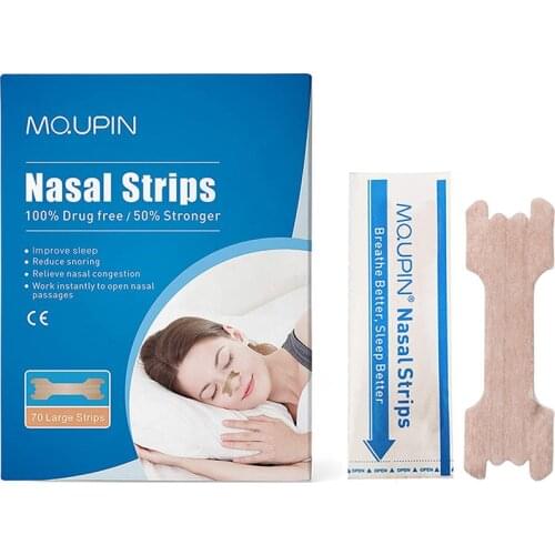 MQUPIN 70/140 breathing nasal patch can reduce snoring, improve sleep and relieve nasal congestion better breathing