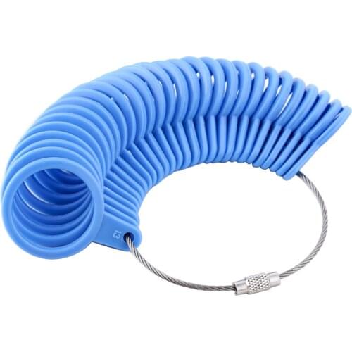 DZQ Plastic Ring Gauge Sizing Set US Sizes 1-13 Finger Gauge Tool--Purple Color