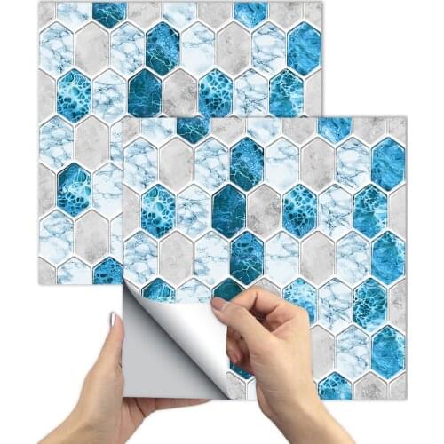 Epoxy Tile Sticker Flat Printed in 2d Transfers Cover for Kitchen Bathroom Wallpaper Peel & Stick Art Poster Bathroom Waterproof