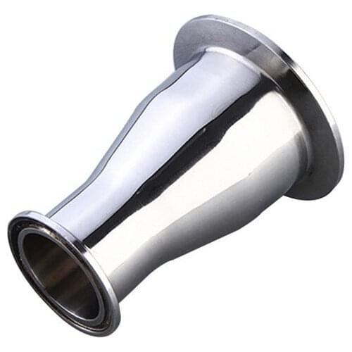 51mm to 38mm Pipe OD 2" to 1.5" Tri Clamp SUS304 Sanitary Reducer Fitting Homewbrew