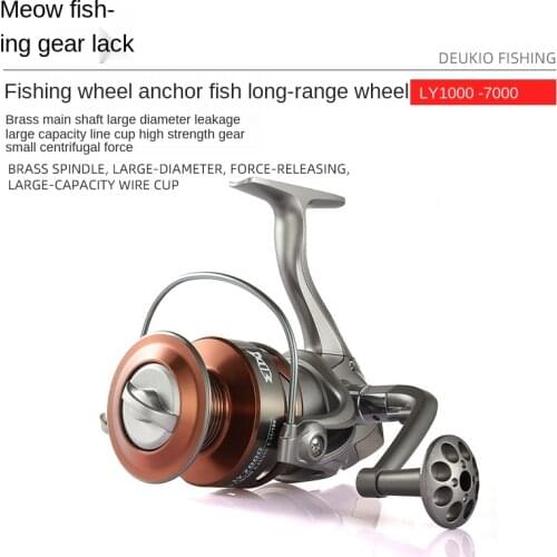 NO SHIMANO NO DAIWA Fishing Spinning Reel Metal Spool Sea Tackle Carp Fishing Reel Send Gift A Bag of Soft Insect Bait(30PCS)