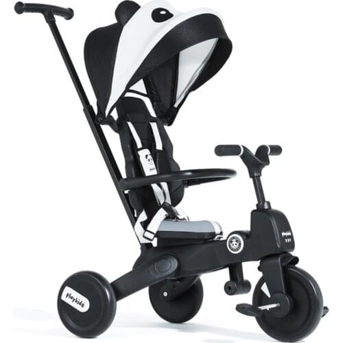 Multifunction Infant Baby Carriages Folding Rotating Seat Stroller Cane Three-wheeled Bicycle Baby Trolley Tricycle Kids Bike