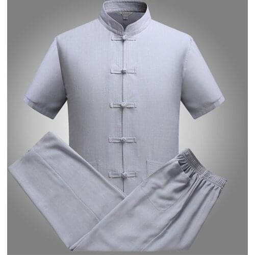 Kung Fu Suit Men Tang Suit Traditional Chinese Clothing For Men Pants Set Mens Top Cheap Oriental Tai Chi Bruce Lee Clothes