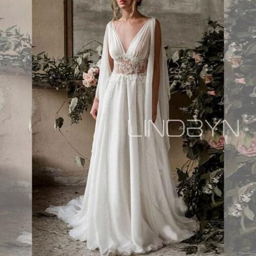 LINDBYN Womens Chiffon Dresses