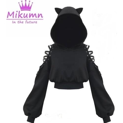 Женские короткие толстовки Mikumn China At AliExpress