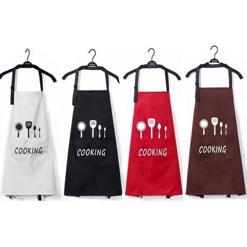 Fashion Kitchen Waterproof Oilproof Antifouling Apron Pinafore Tablier Cooking Accessories Cafe Restaurant Flower Shop Overalls